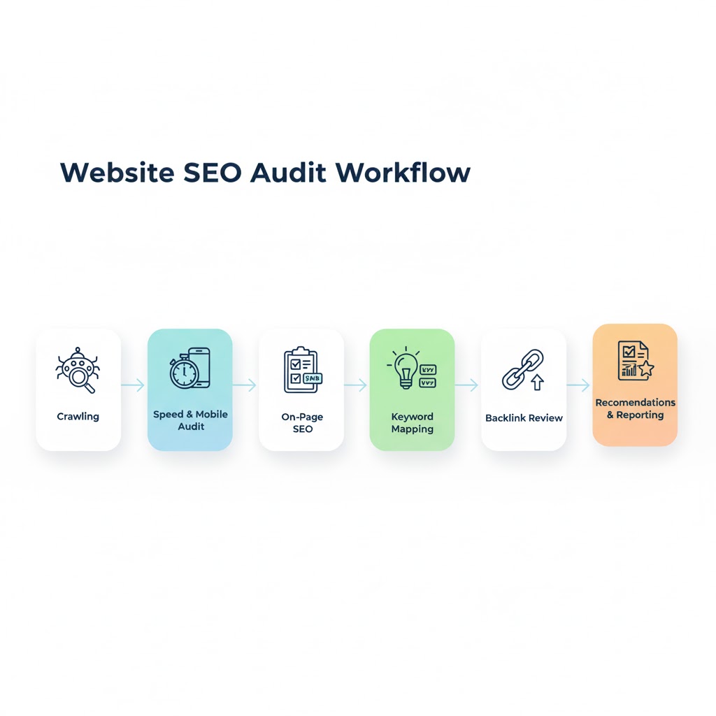 workflow-of-seo-audit-for-a-website