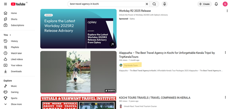 tripkeralatours-ranking-in-youtube-shorts-Ecosystem-SEO-Strategy